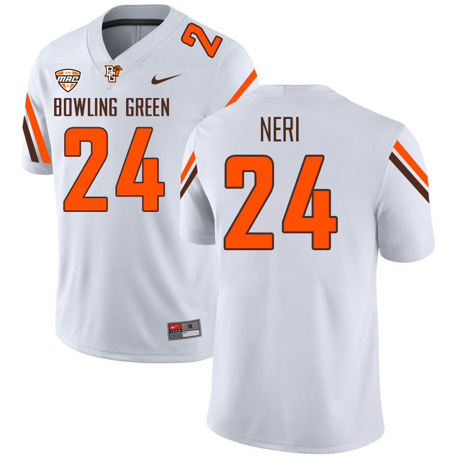 Bowling Green Falcons #24 Diego Neri College Football Jerseys Stitched Sale-White